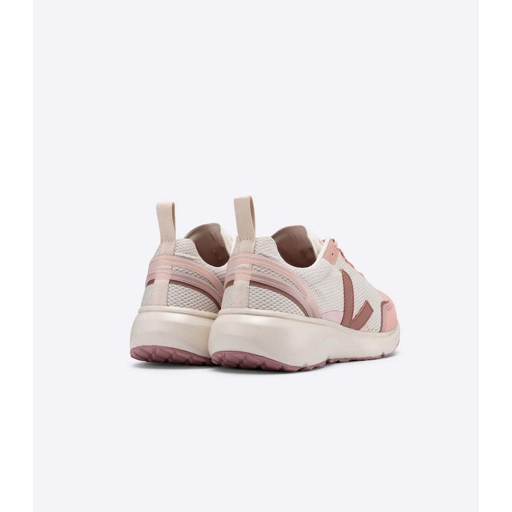 Women's Veja CONDOR 2 ALVEOMESH Shoes Beige/Pink | SG 497PJJ